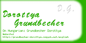 dorottya grundbecher business card